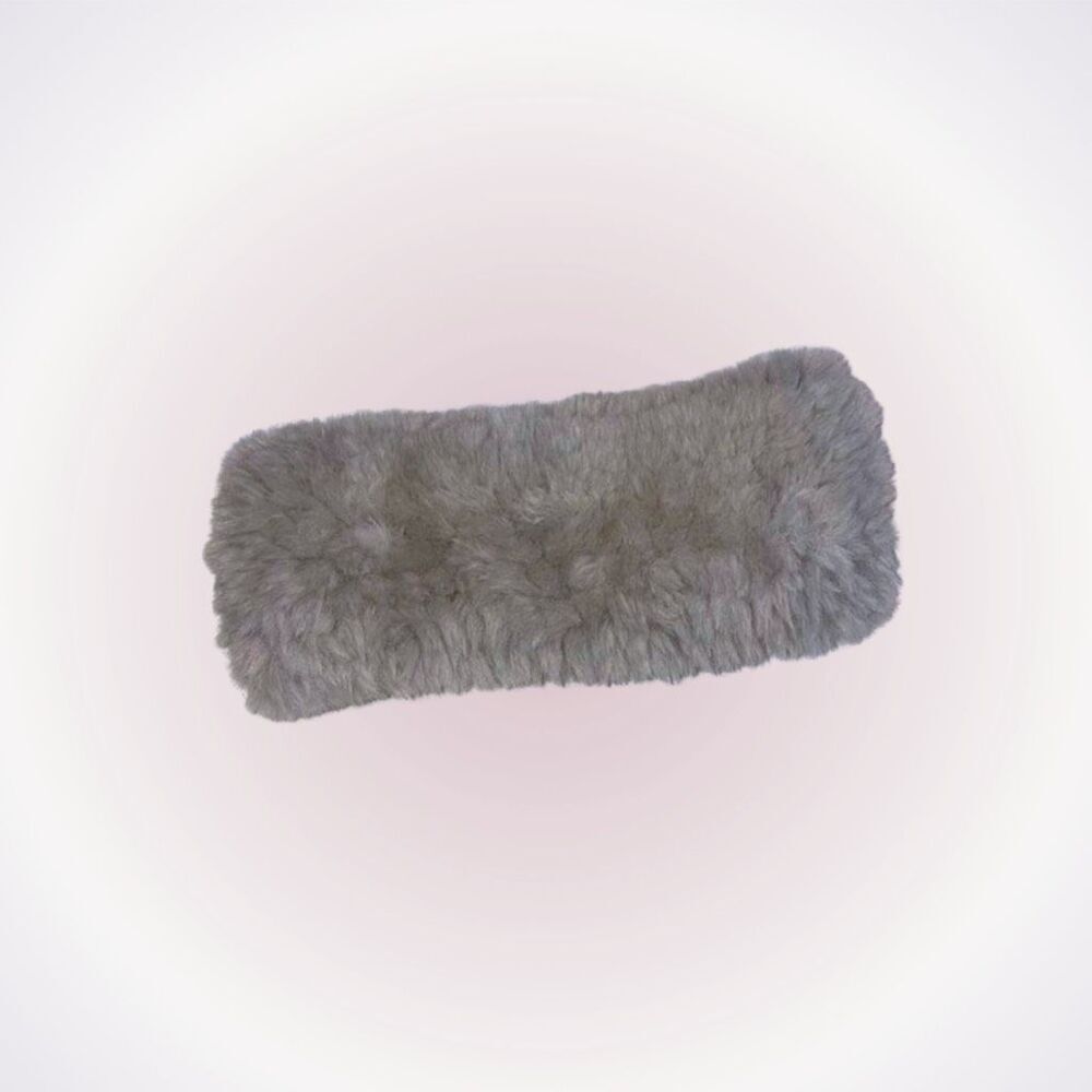 Renvy gray faux fur ear muff | Sz OS